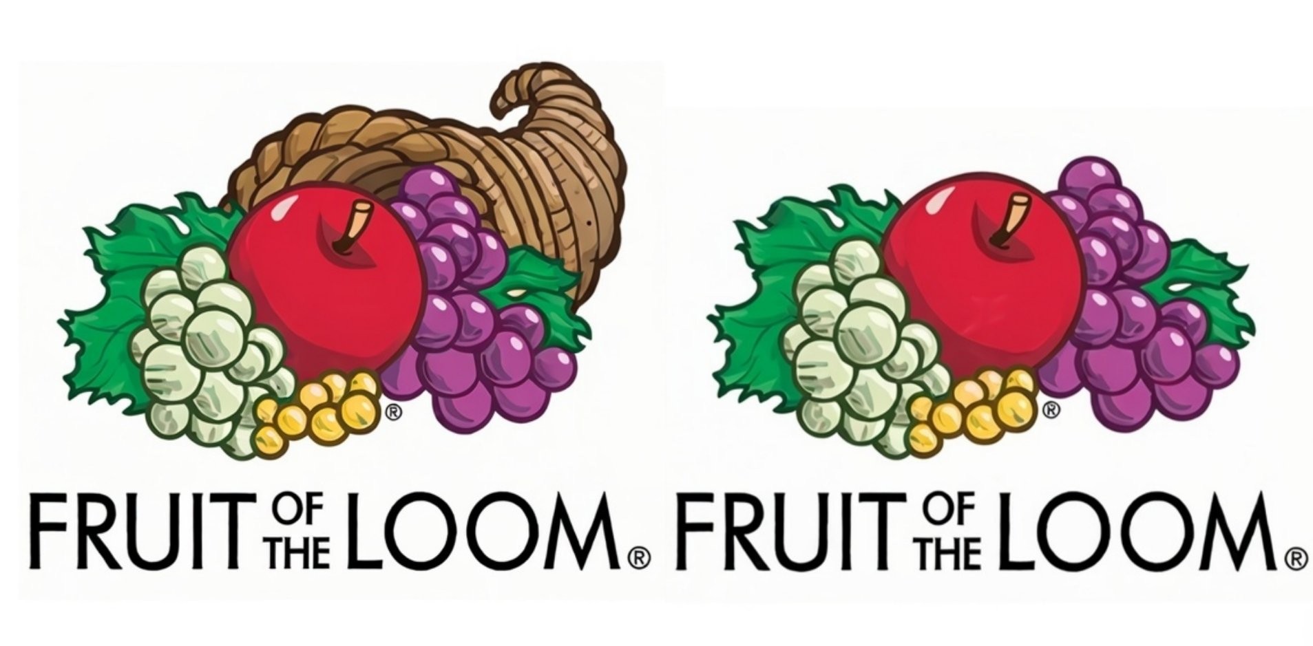 Порівняння логотипів Fruit of the Loom