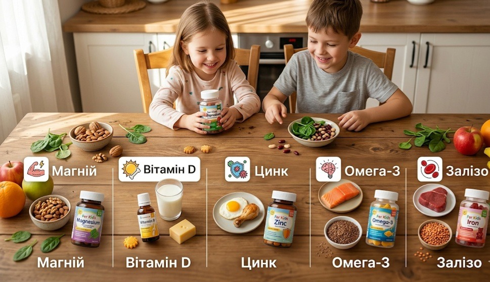 5 найважливіших поживних речовин, яких дітям часто не вистачає (та як це виправити)